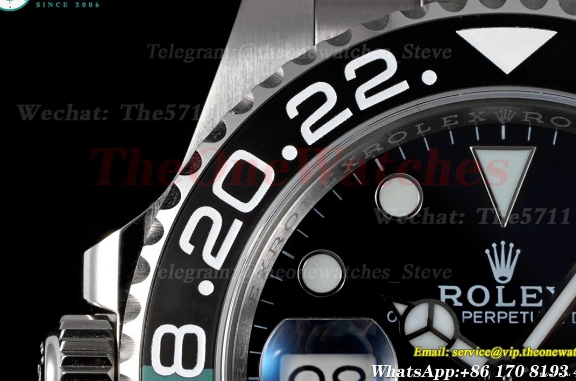 40mm Black VR3186 GMT GMF II Master 126720 Sprite SS Jub Dial SS 0521